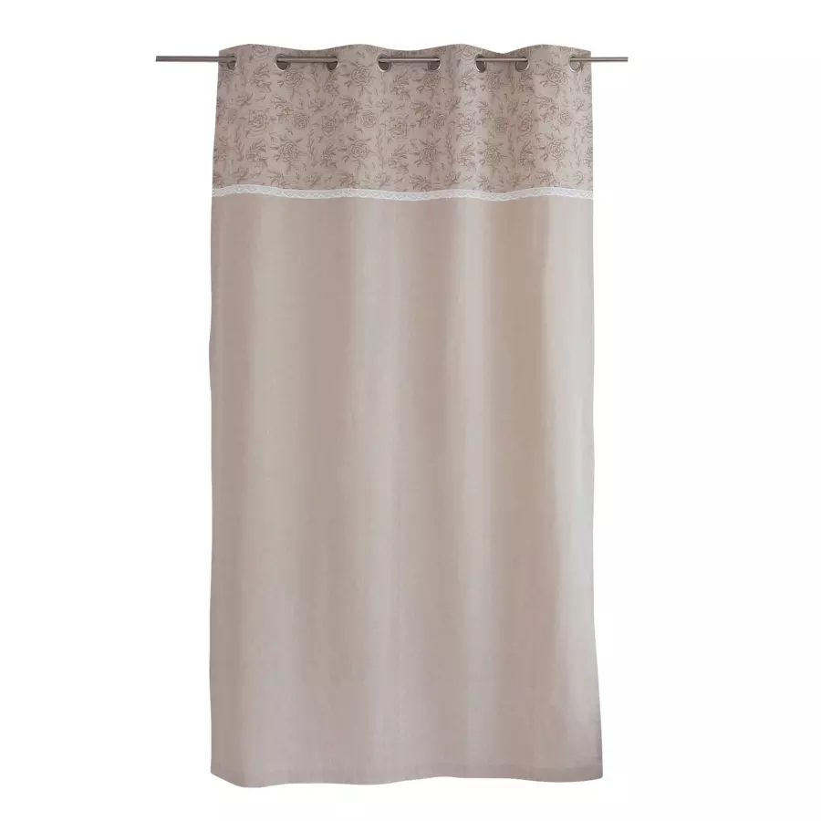 Overgordijn gerecycled katoen (140 x 240 cm) Rosa Beige 5