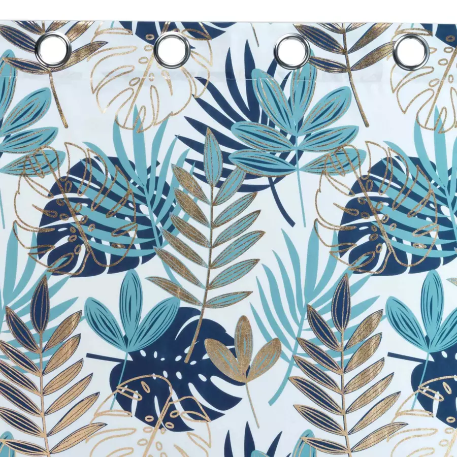 Cortina  semi-opaca(140 x 260 cm) Dorado nella Blanco y azul 5