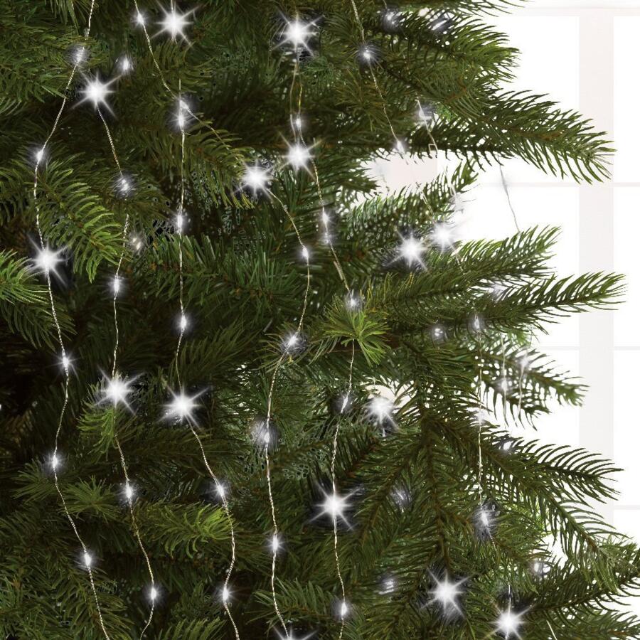Kerstboomgordijn Flashing light Micro led H1,80 m Koud wit 408 LED 4