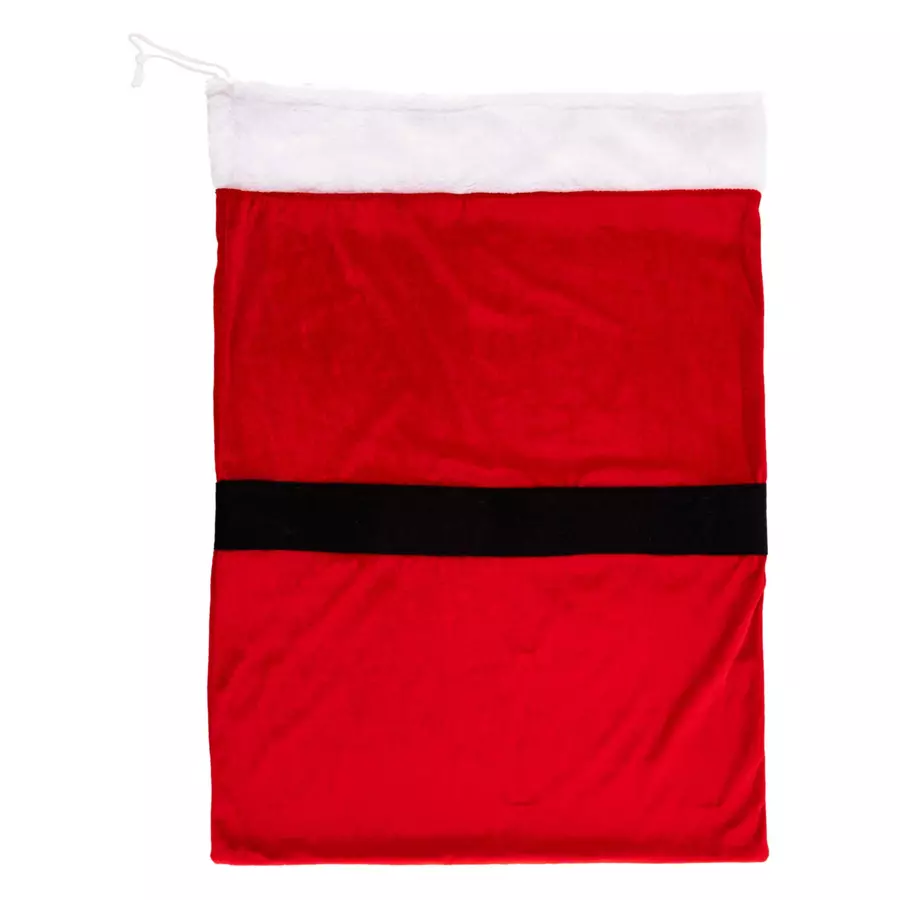 Stoffen cadeauzak jas van de kerstman Rood 4