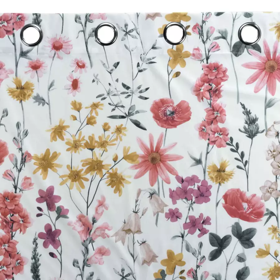 Cortina  semi-opaca(140 x 240 cm) Florabella Blanco 5