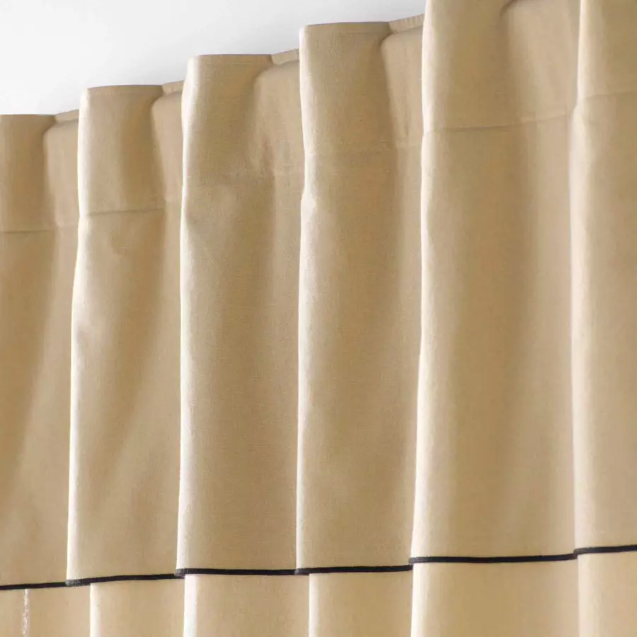 Cortina  semi-opaca algodón reciclable (140 x 240 cm) Mistraline Beige 4