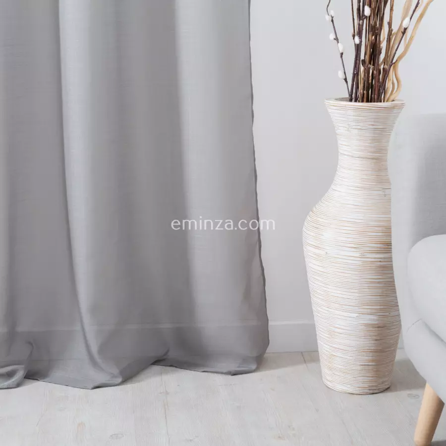 Visillo (145 x Al240 cm) Givrée Gris perla 4