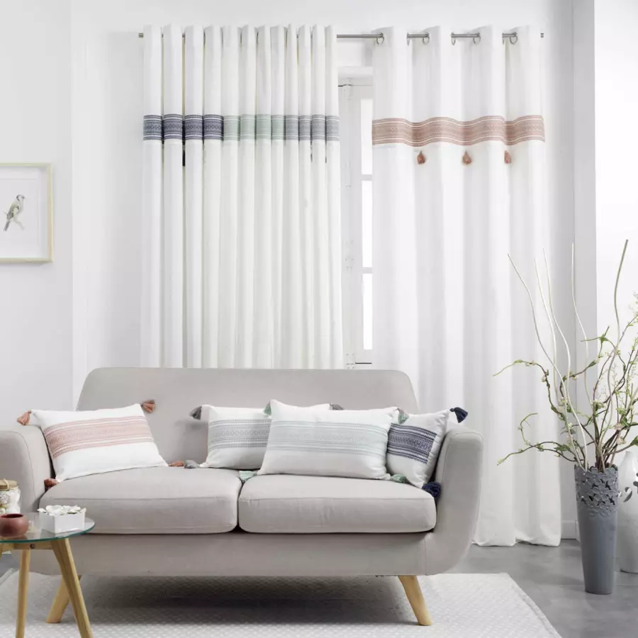 Cortina semi opaca (140 x 240 cm) Amaya Gris 5