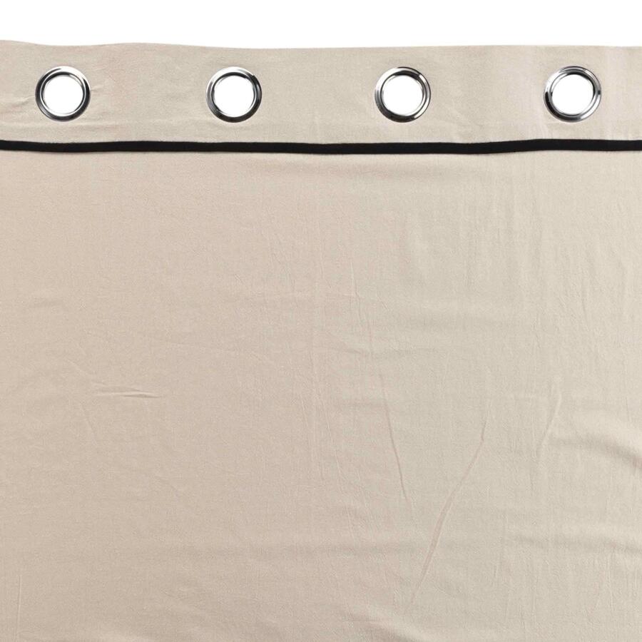 Tenda cotone lavato (135 x 240 cm) Linette Beige 5