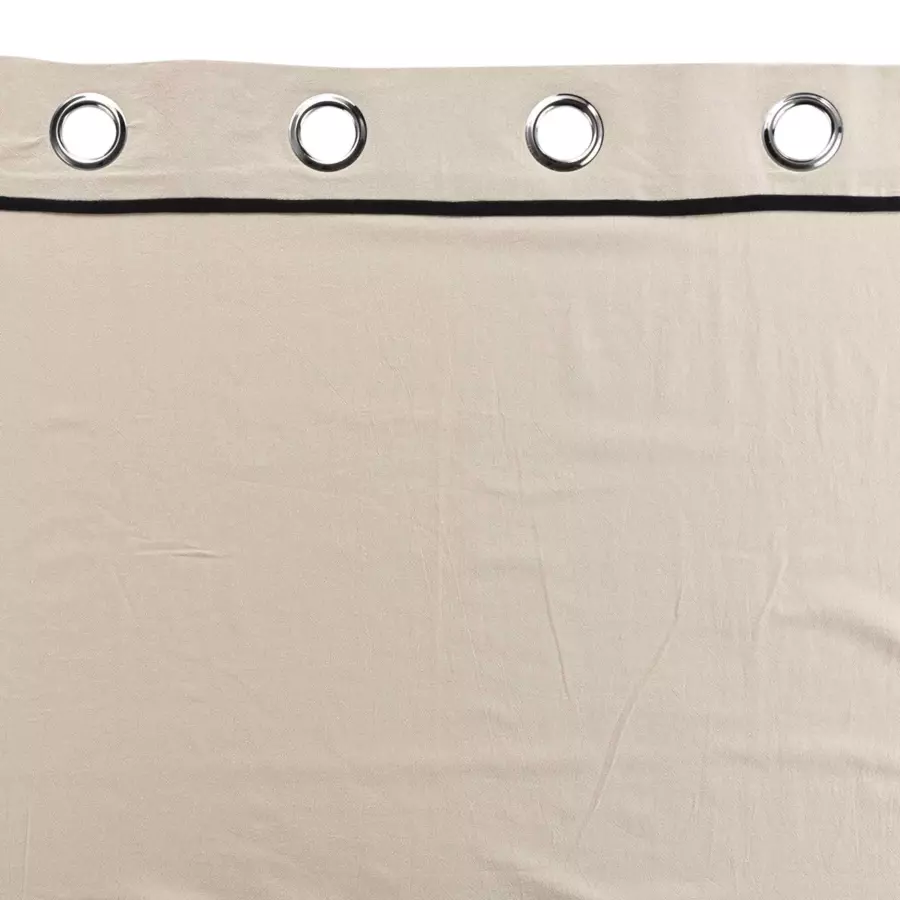 Cortina  semi-opaca algodón lavado (135 x 240 cm) Linette Beige 5