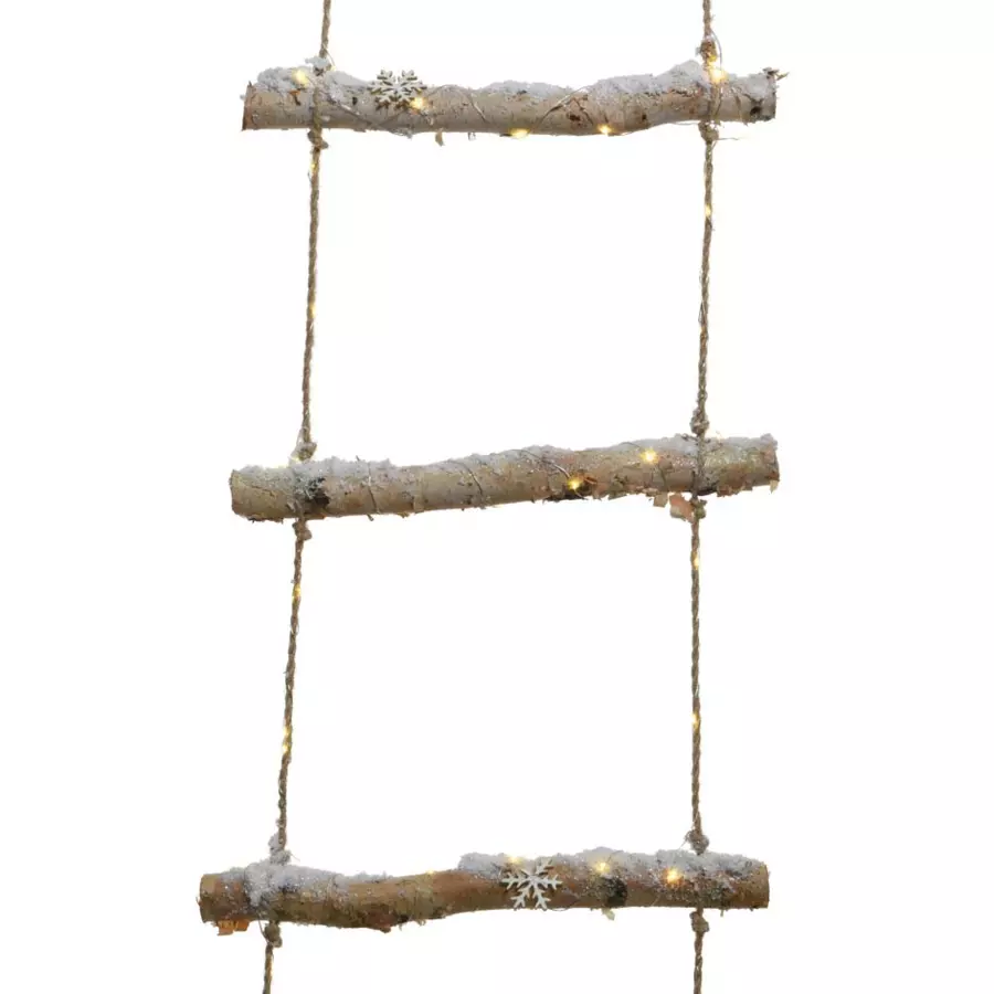 Houten ladder Berkenboom (batterij) H150 cm  4