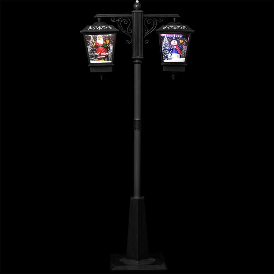 Verlichte lantaarnpaal met personnages Zwart 4