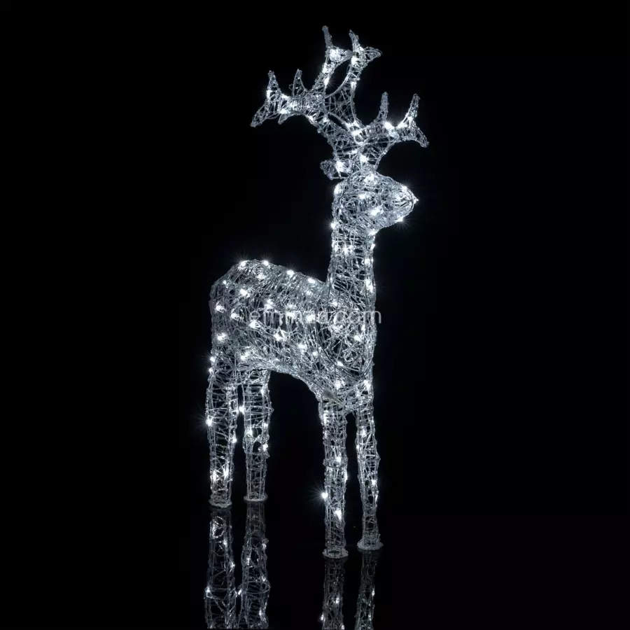 Reno luminoso Flashing light Oziris H90 cm Blanco frío 80 LED 4