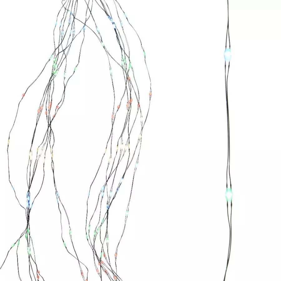 Cortina de luces para árbol Micro led H1,80 m Multicolor 408 LED 4