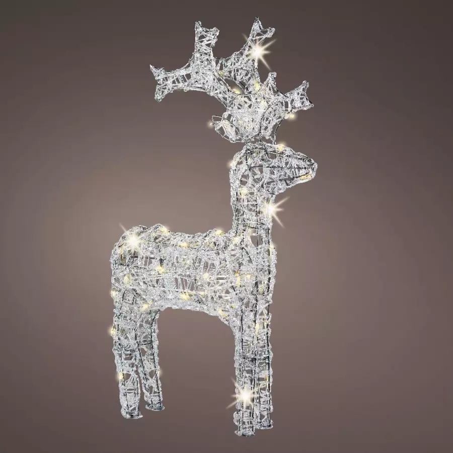 Renne lumineux Pilou Blanc chaud 120 LED 4
