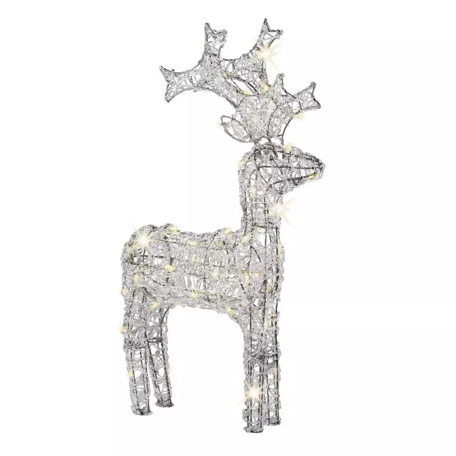 Renne lumineux Pilou Blanc chaud 120 LED 5