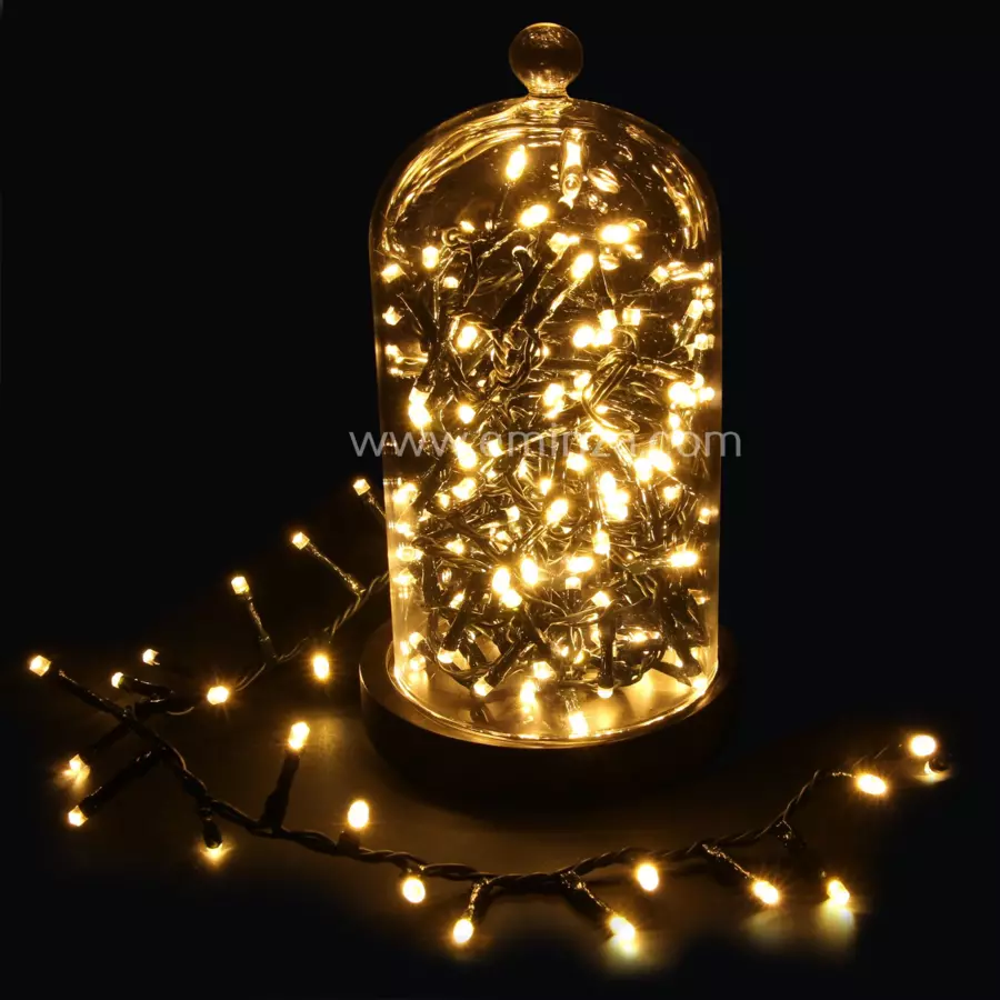 Luces de Navidad Lujo 14 m Blanco cálido 700 LED 5