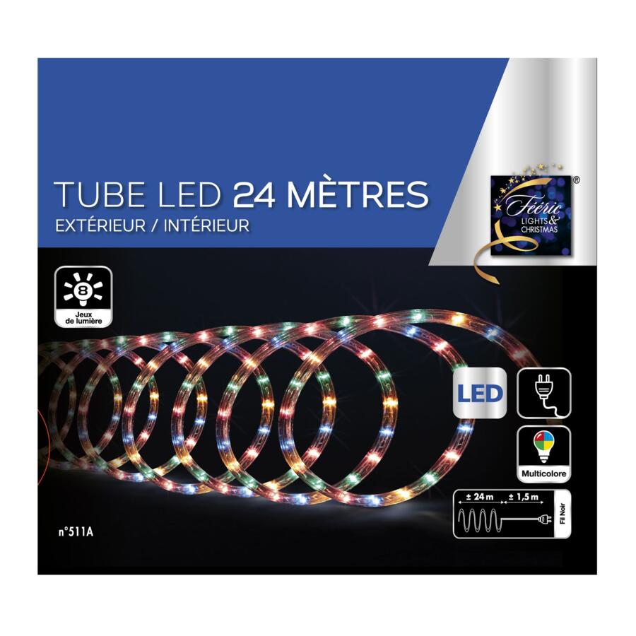 Tubo luminoso 24 m Multicolore 432 LED 5