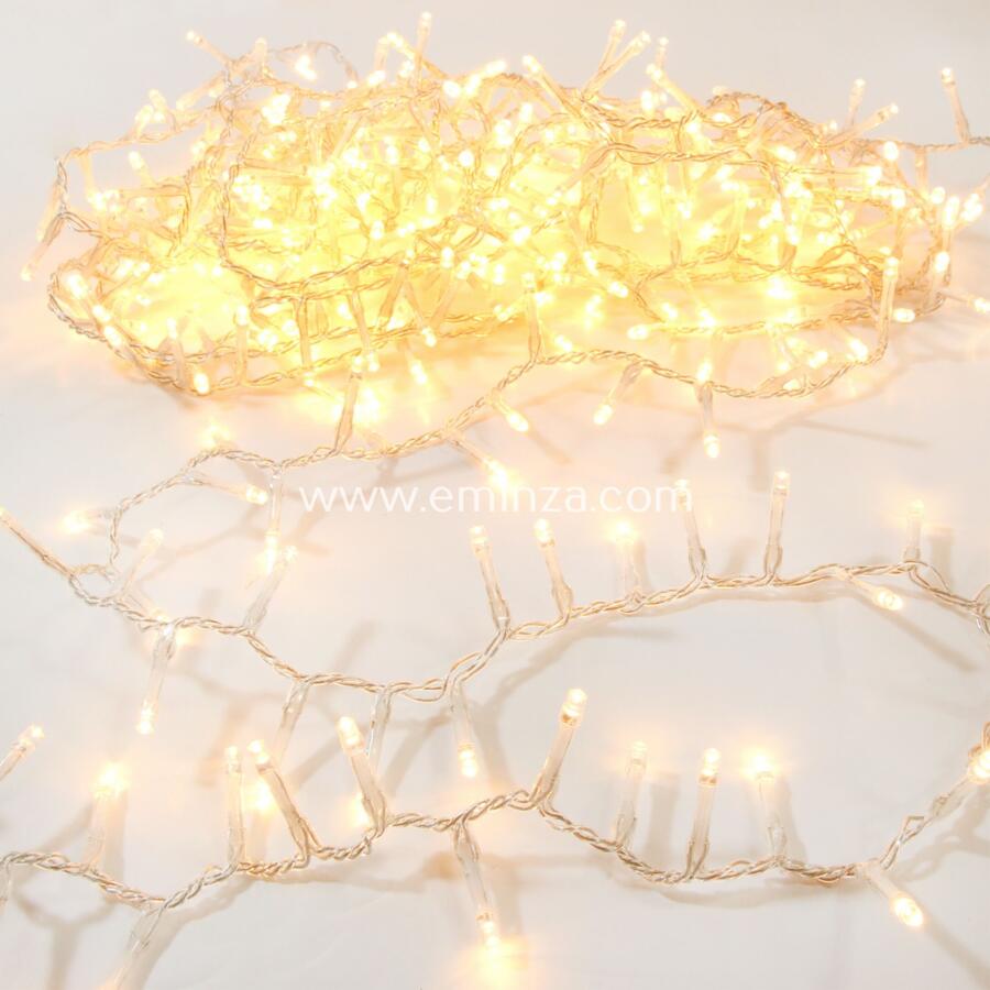 Luces de Navidad Lujo 8 m Blanco cálido 400 LED 4