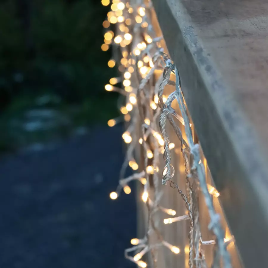 Estalactitas de luces 17,80 m Estrellas Blanco cálido 720 LED CT 5