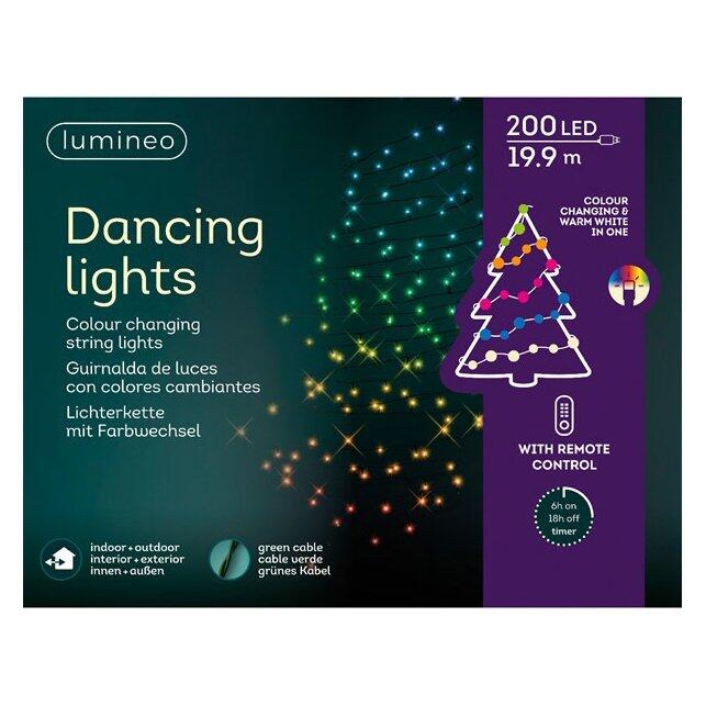 Guirlande lumineuse télécommandée  Dancing lights CV 19,90 m Multicolore 200 LED 5