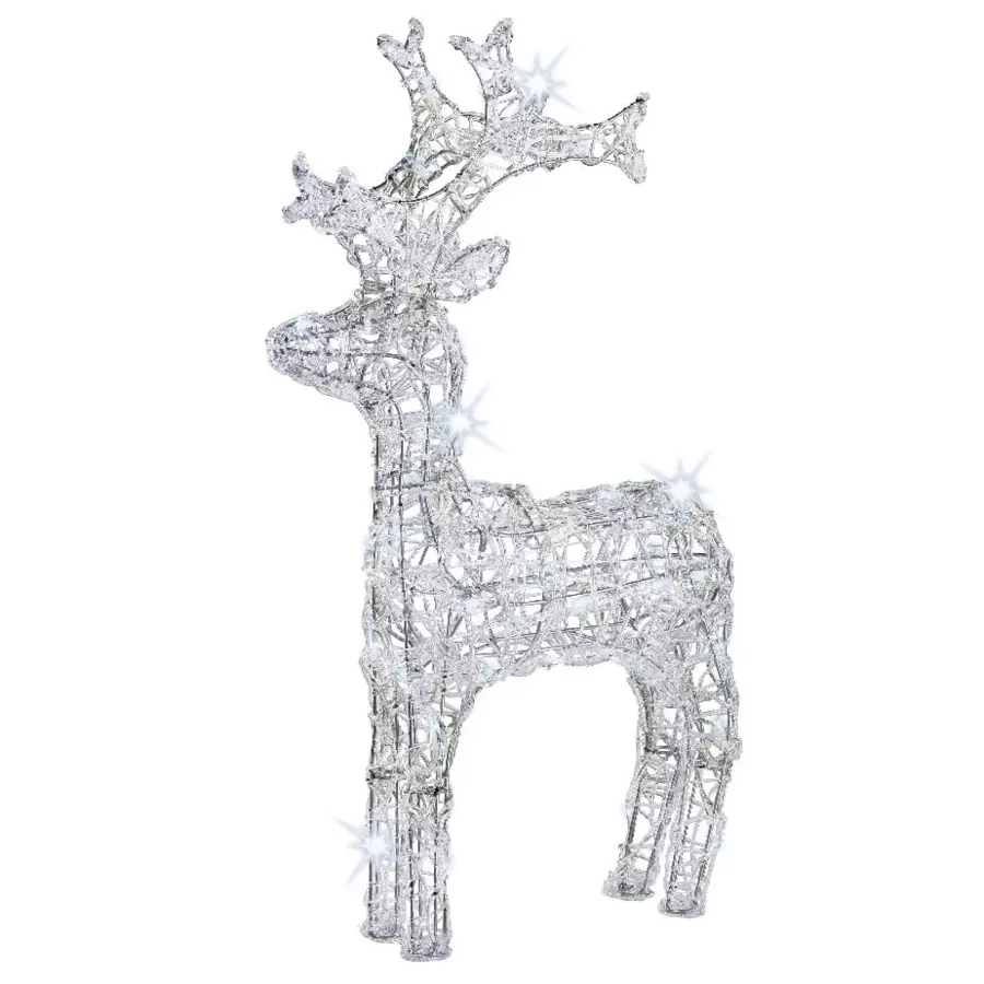Renne lumineux Pilou Blanc froid 50 LED 5