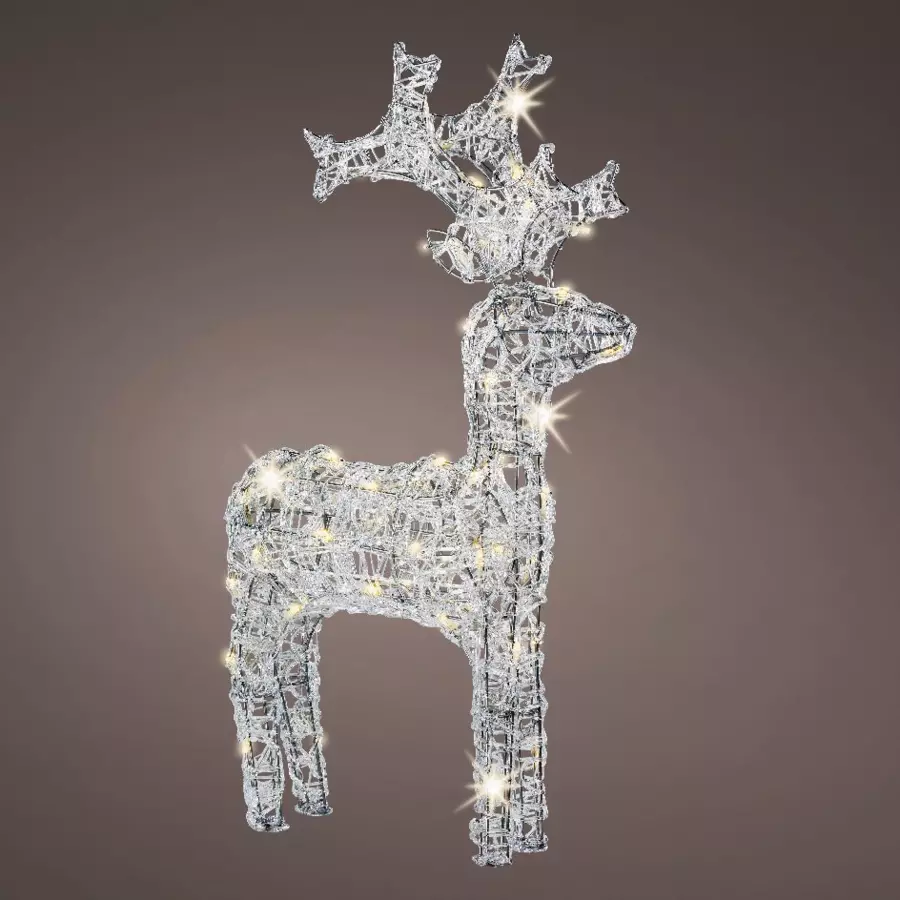 Renne lumineux Pilou Blanc chaud 50 LED 4