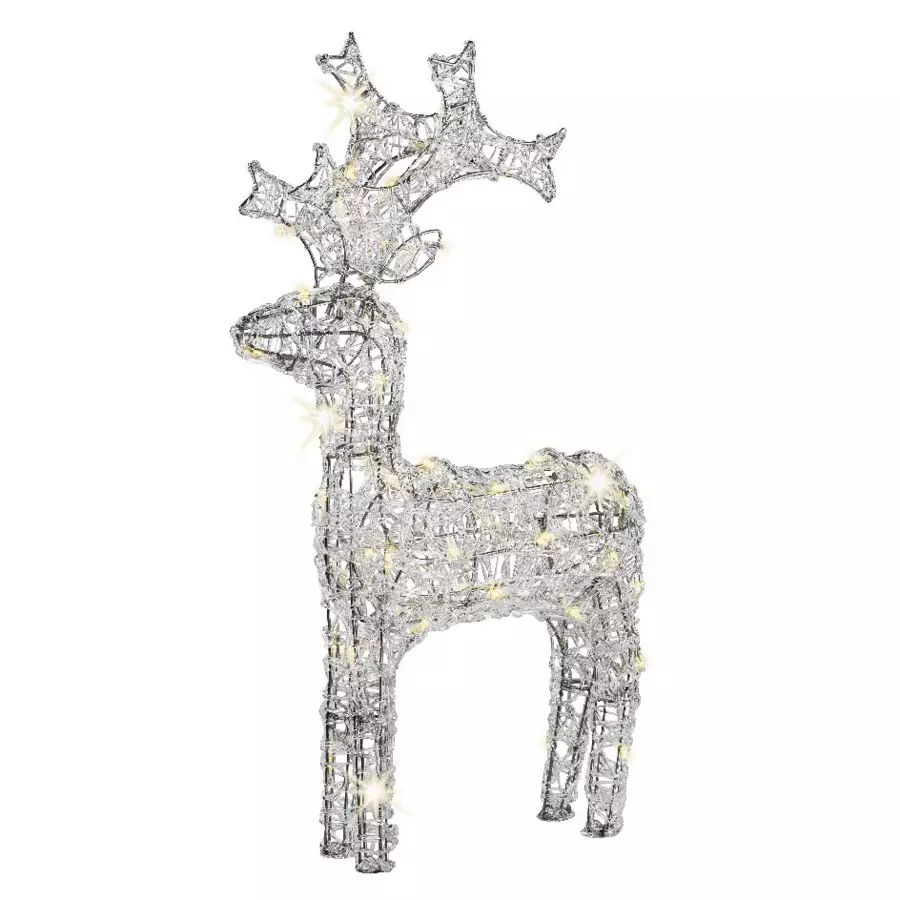 Renne lumineux Pilou Blanc chaud 50 LED 5