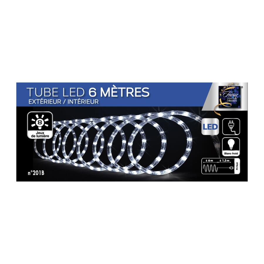 Tubo luminoso 6 m Bianco freddo 108 LED 4