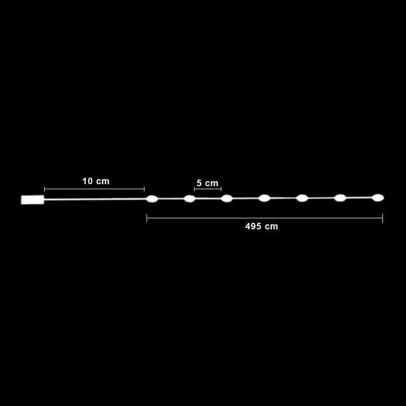 Guirlande lumineuse Micro LED 5 m Multicolore 100 LED CA à piles 5