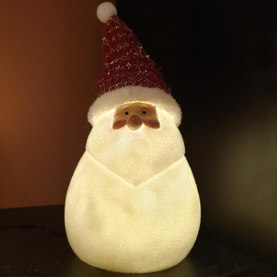 Babbo Natale luminoso a pile Ennry Bianco caldo 4 LED 4