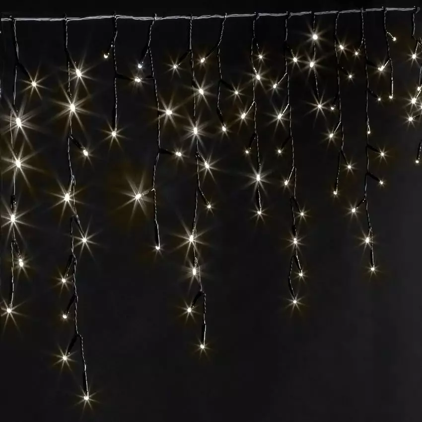 Estalactitas de luces Stars 11 m Blanco cálido 259 LED CN 4