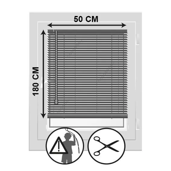 PVC Jaloezie (50 x 180 cm) Wit 5