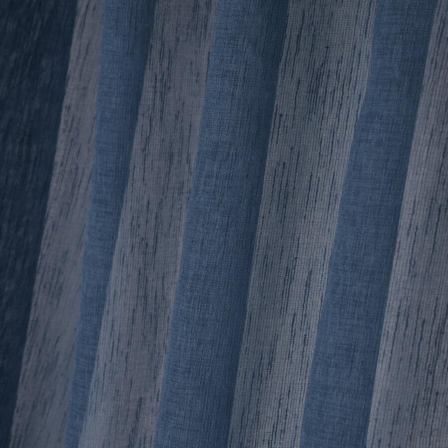 Visillo con cinta fruncidora (140 x 260 cm) Derby Azul marino 4