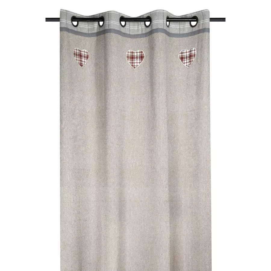 Cortina en algodón (140 x 260 cm) Cornouailles Beige