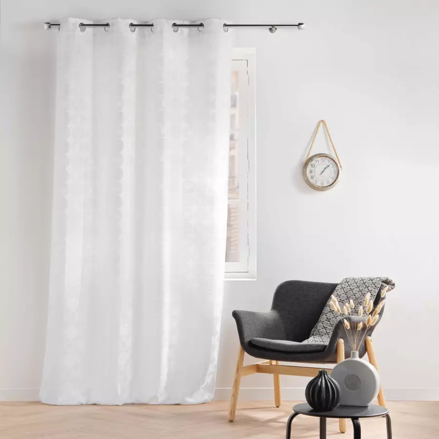 Overgordijn (140 x 260 cm) Caelia Wit