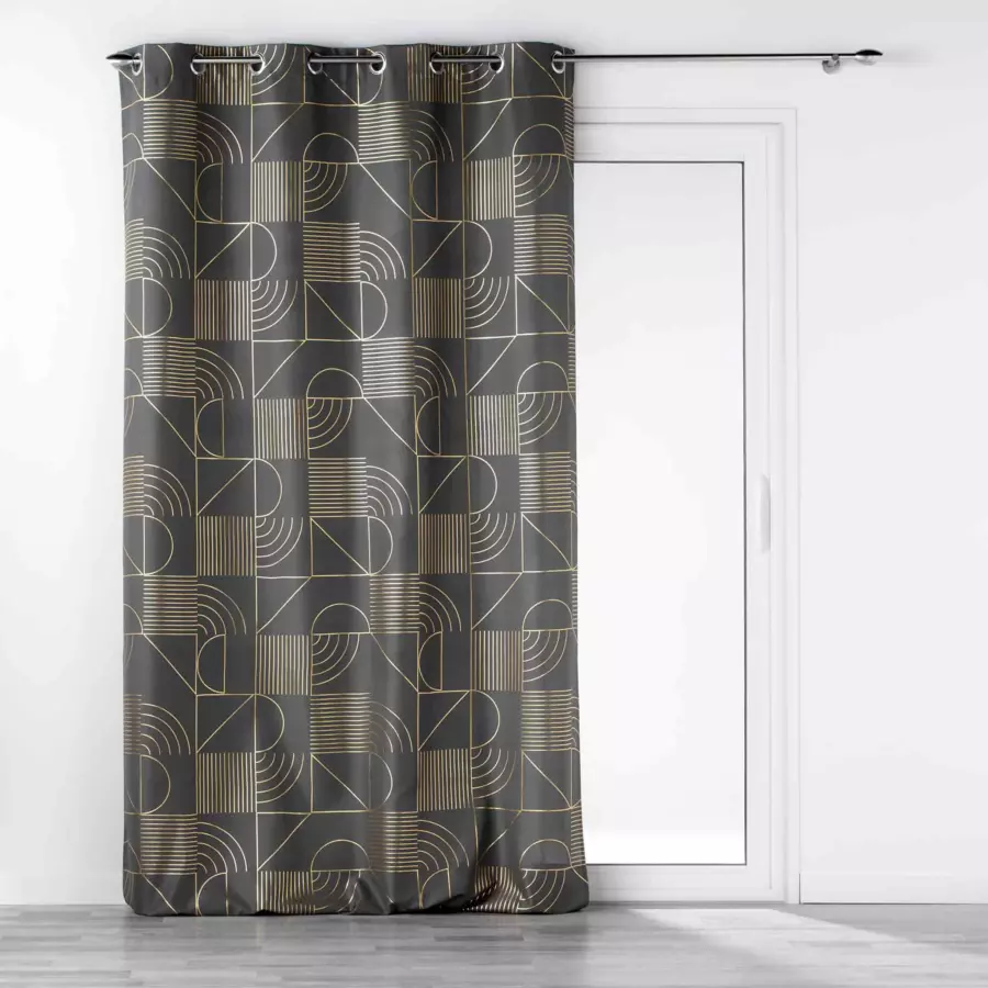 Cortina  semi-opaca(140 x 280 cm) Lineor Gris antracita 4