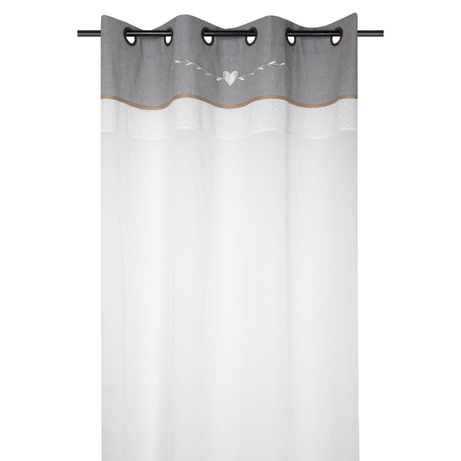 Tenda trasparente (140 x 260 cm) Candice Bianco 4