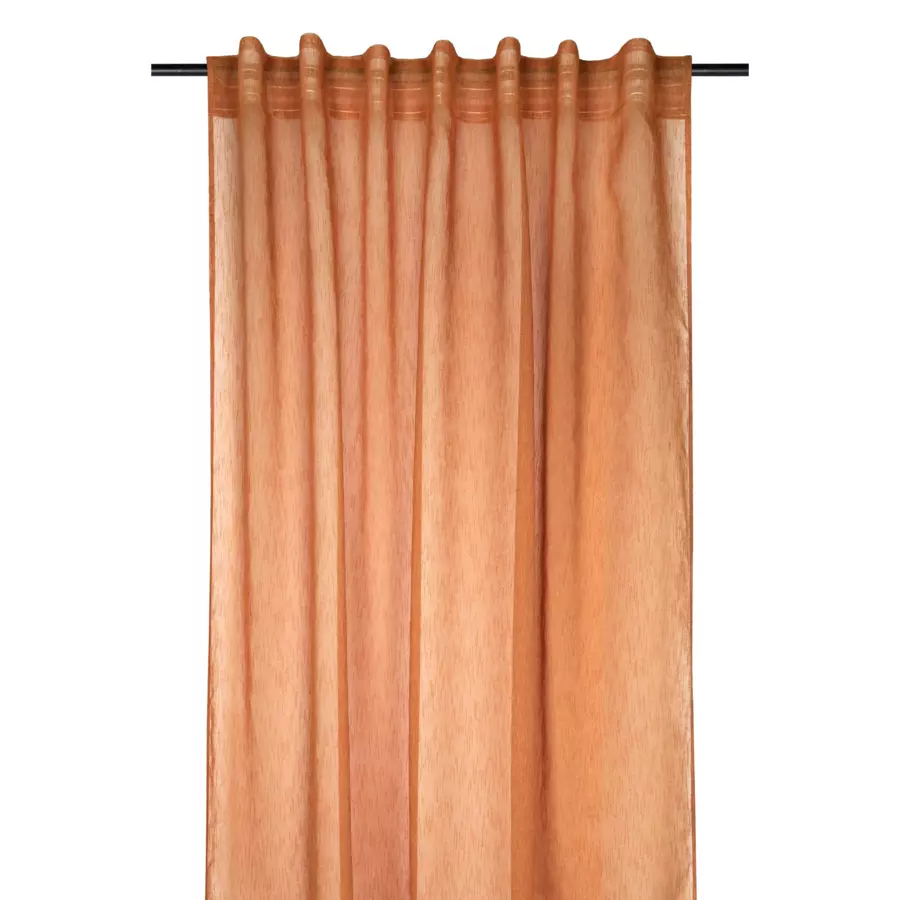 Visillo con cinta fruncidora  (140 x 260 cm) Derby Marrón cognac 5
