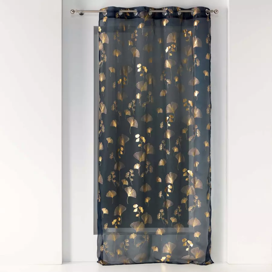 Visillo(140 x 240 cm) Bloomy Azul Marino 4