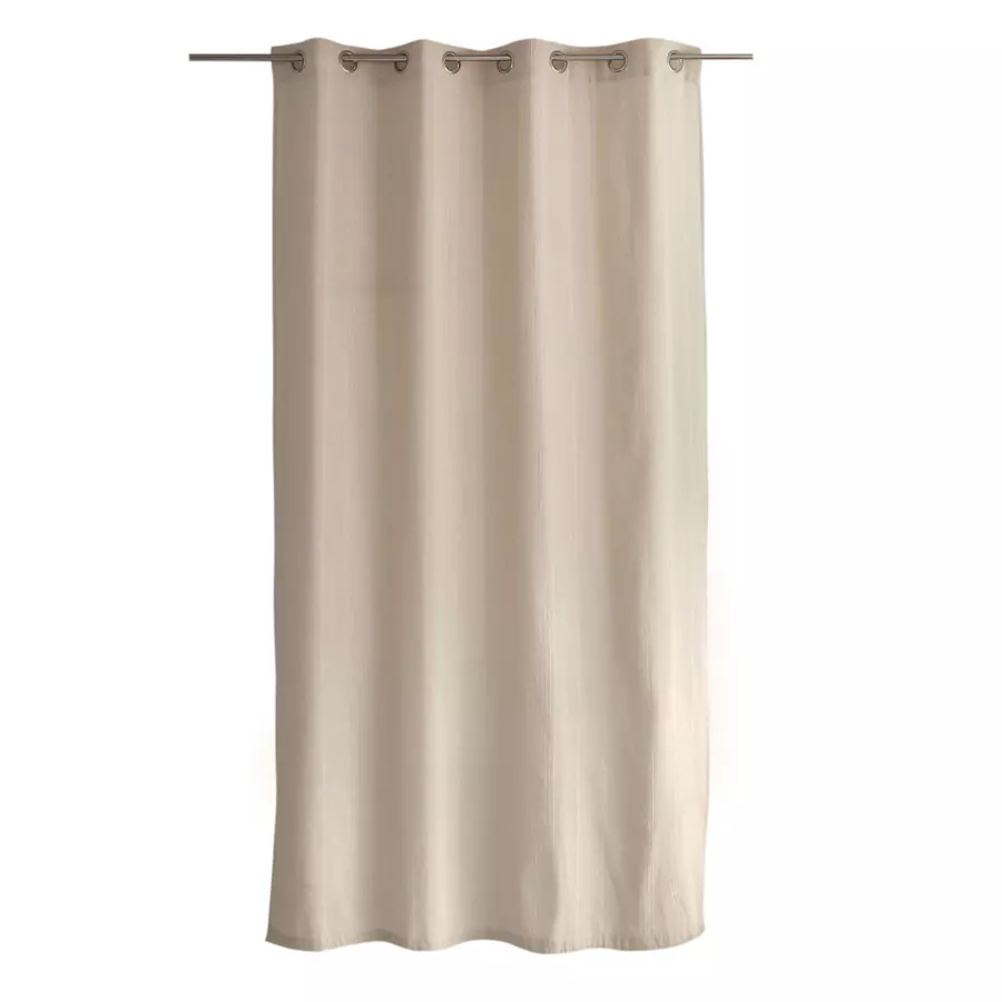 Cortina semi opaca de algodón reciclado (140 x 240 cm) Bombay Crudo 4