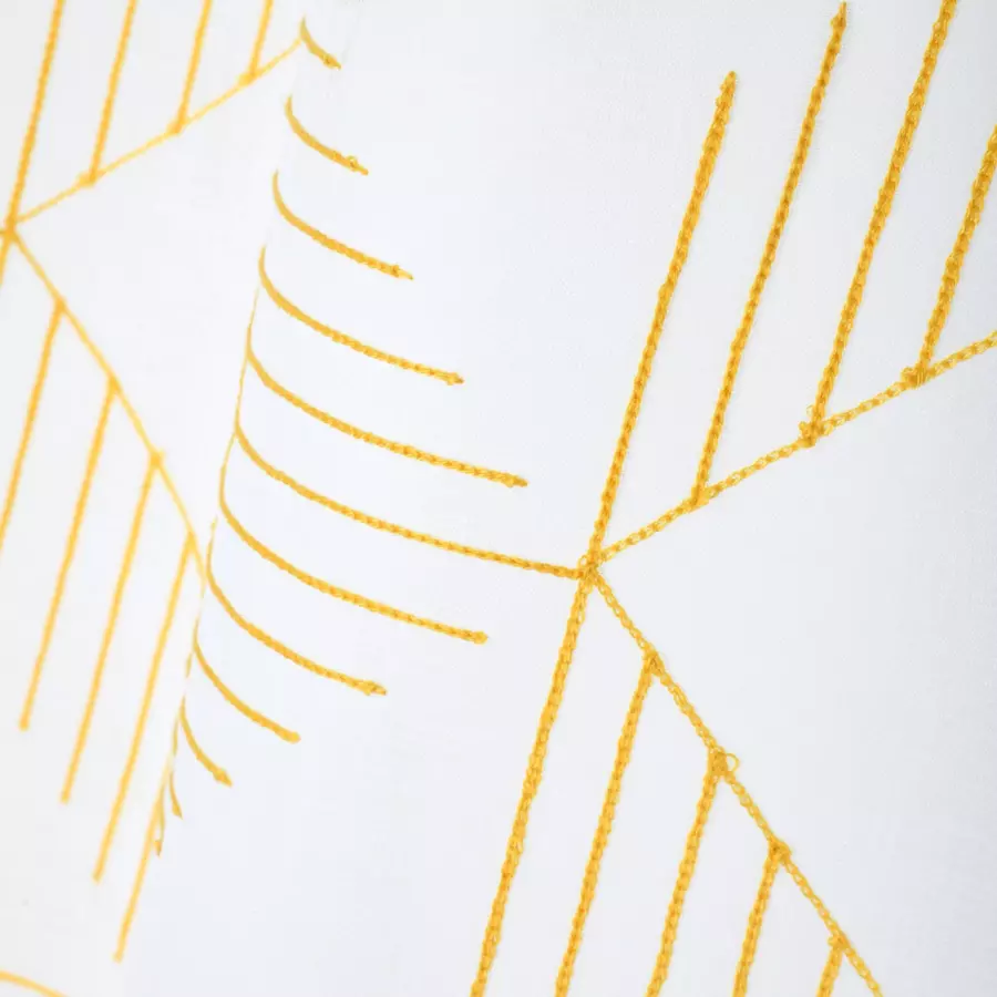 Voilage (140 x 260 cm) Quadro Jaune moutarde 4