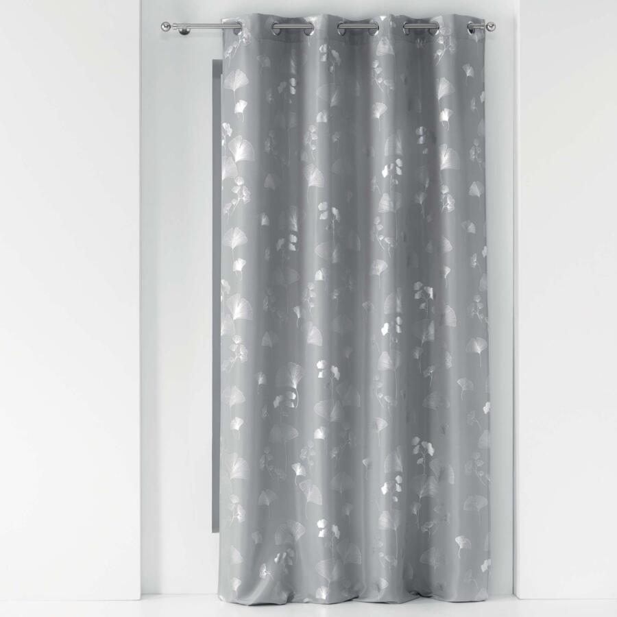 Vorhang (140 x 260 cm) Bloomy Grau 5