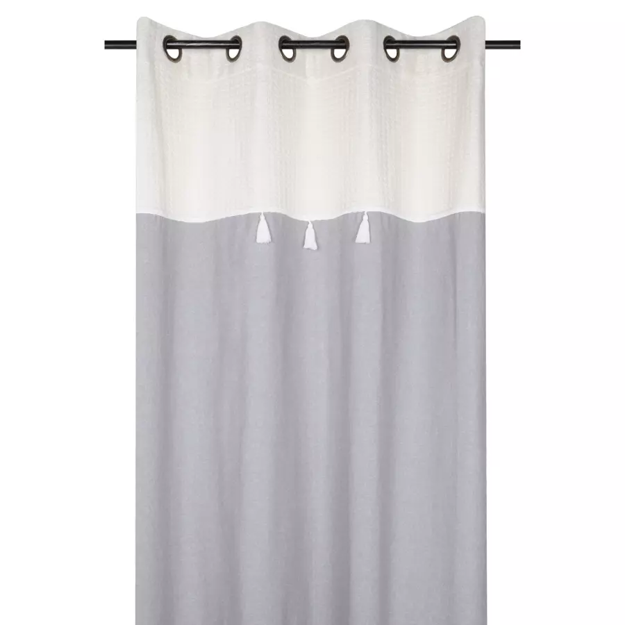 Rideau coton (140 X 260 cm) Clémence Gris 4