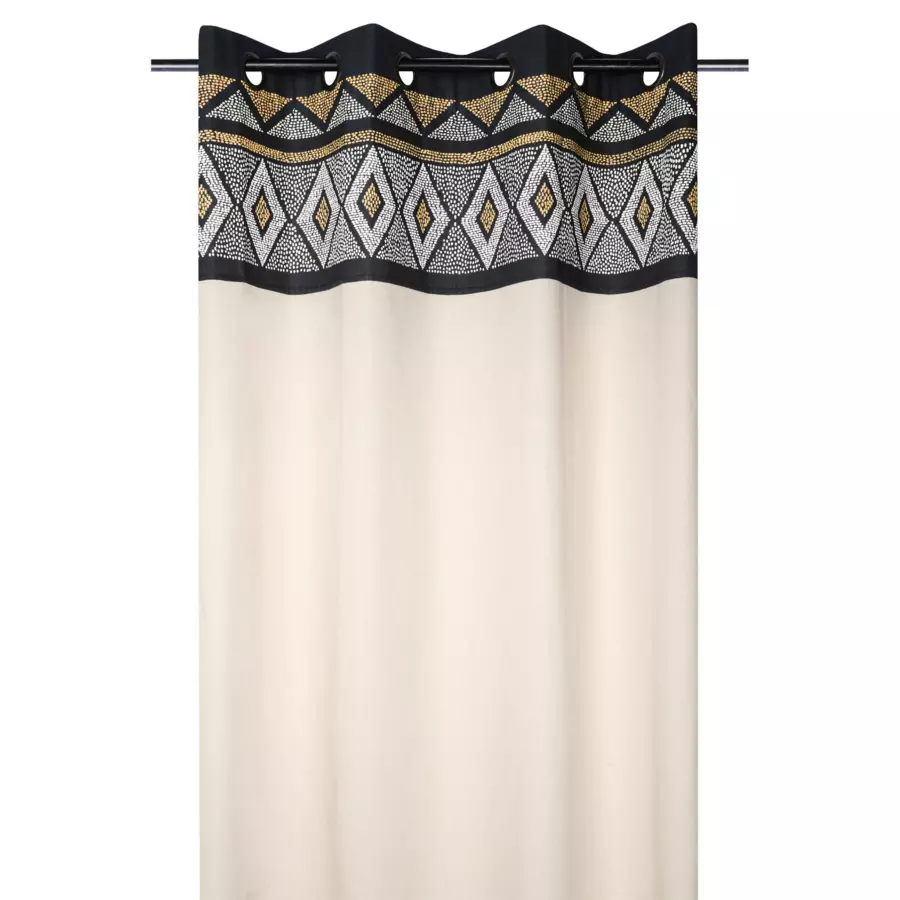 Rideau (140 x 260 cm) Ethnograf Noir 4