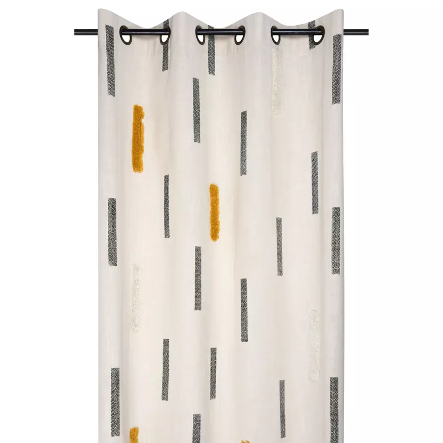 Cortina semi opaca en algodón (140 x 260 cm) Beloha Multicolor 4
