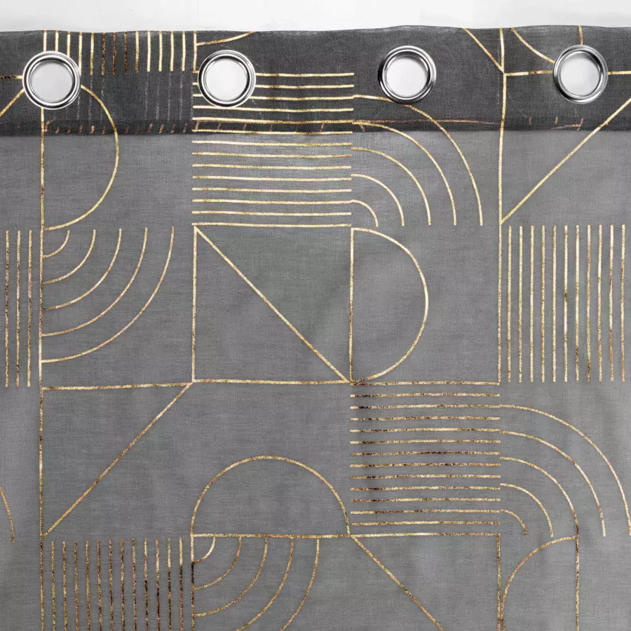 Visillo (140 x 240 cm) Lineor Gris antracita 4