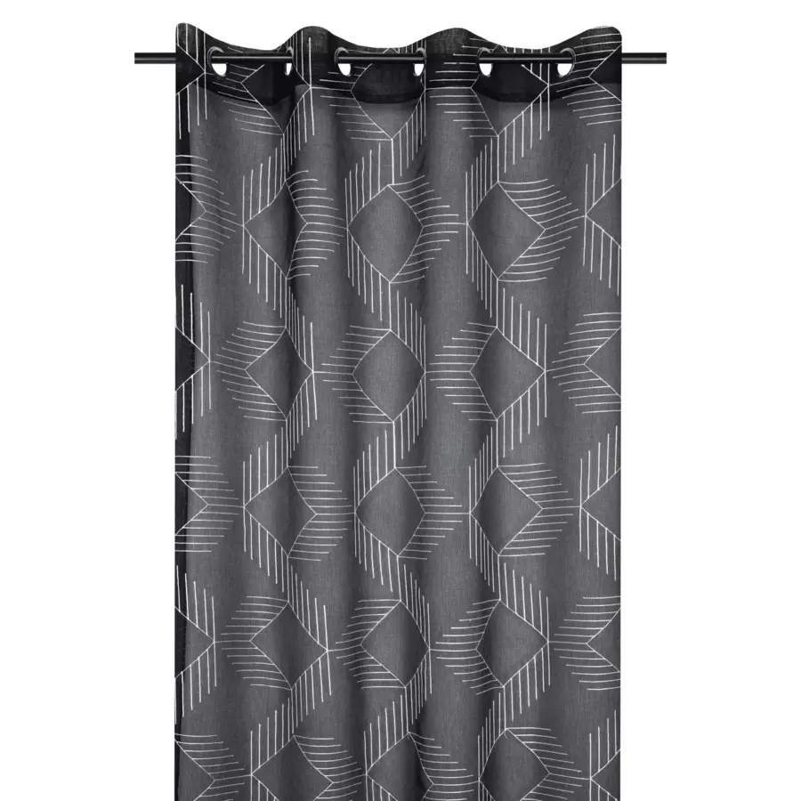 Visillo (140 x 260 cm) Quadro Negro 4