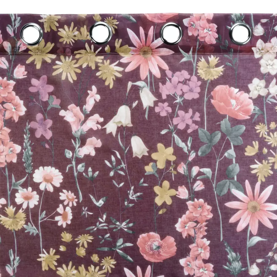 Visillo (140 x 240 cm) Florabella Violeta ciruela 4
