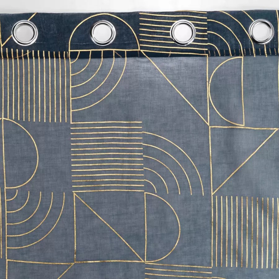 Visillo (140 x 280 cm) Lineor Azul marino 4