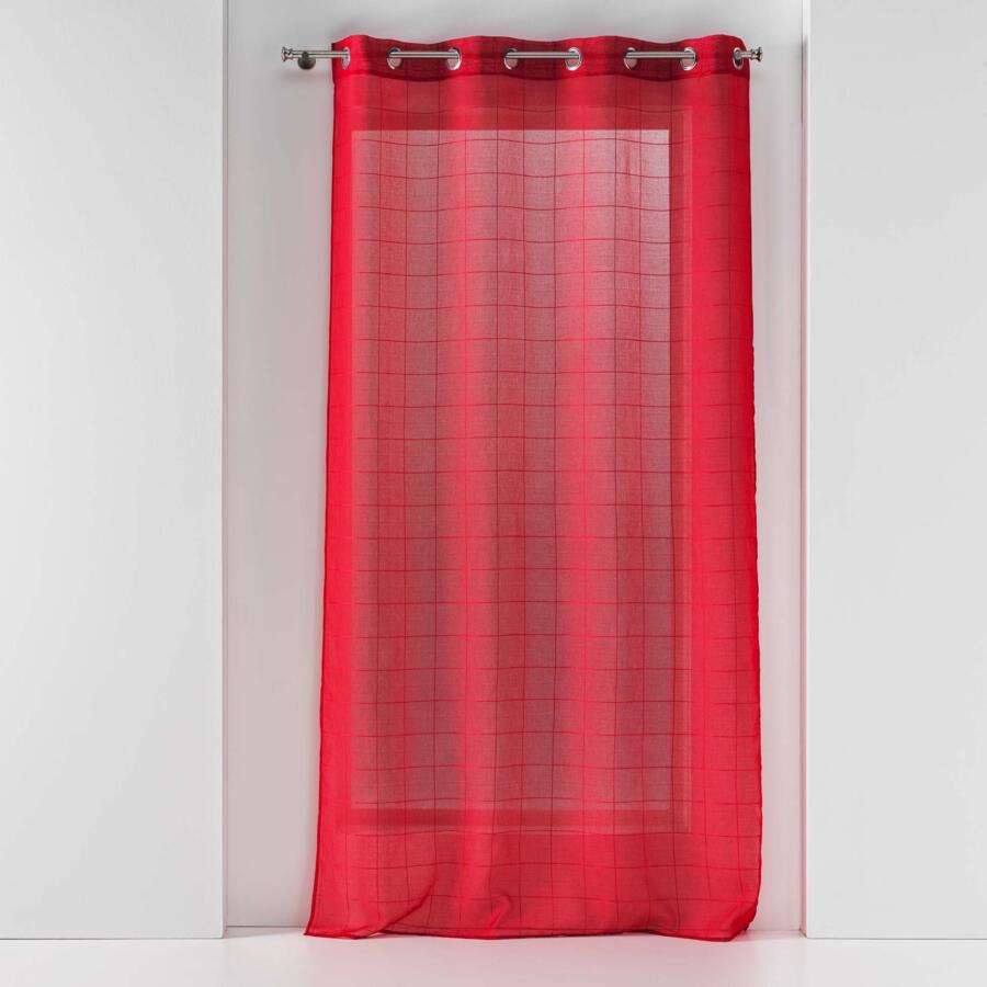 Tenda trasparente (140 x 240 cm) Eulalie Rosso 4