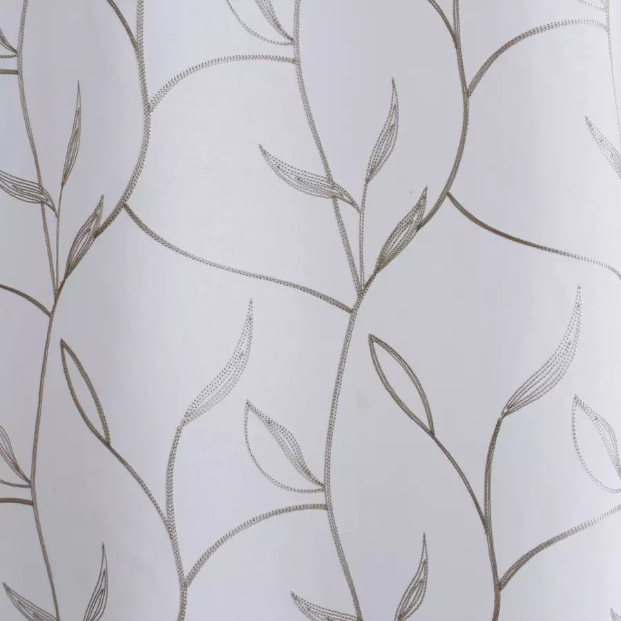 Voilage brodé (140 x 240 cm) Lily Gris 4
