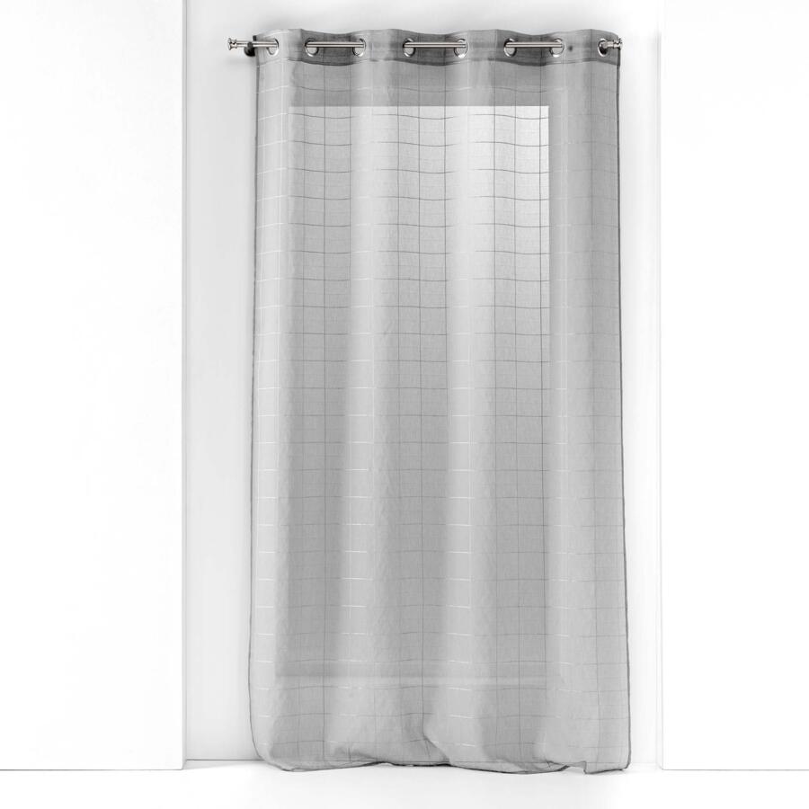 Tenda trasparente (140 x 240 cm) Eulalie Grigio 4