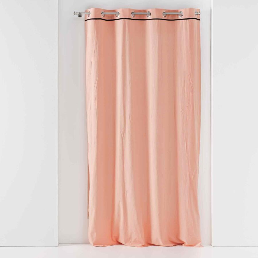 Tenda cotone lavato (135 x 240 cm) Linette Rosa 4